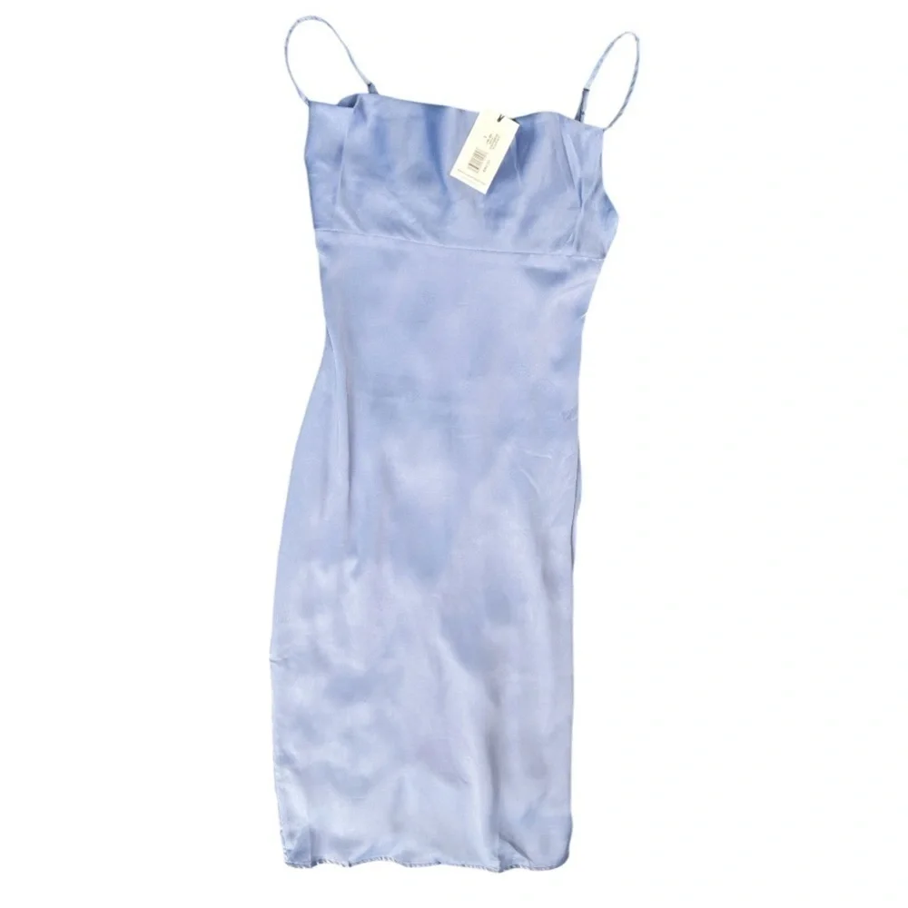WeWoreWhat Women's Cowl Midi Dress Slate Blue Size 2 NWT